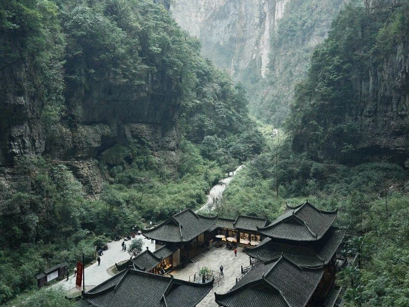 Wulong Karst Three Natural Bridges stone arches