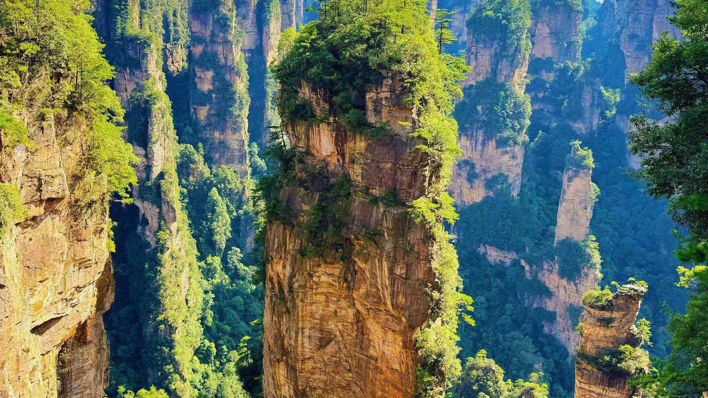 Zhangjiajie sandstone pillars